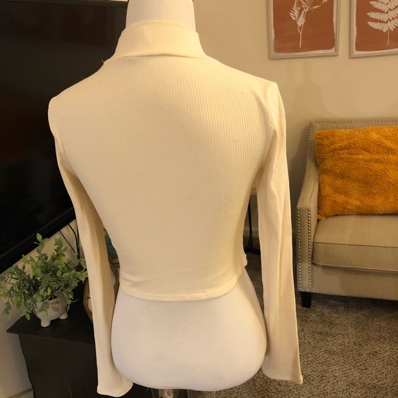 Nwot Top shop ribbed long sleeve perk a boo chest top - Picture 5 of 7